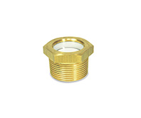 Oil level sight glasses